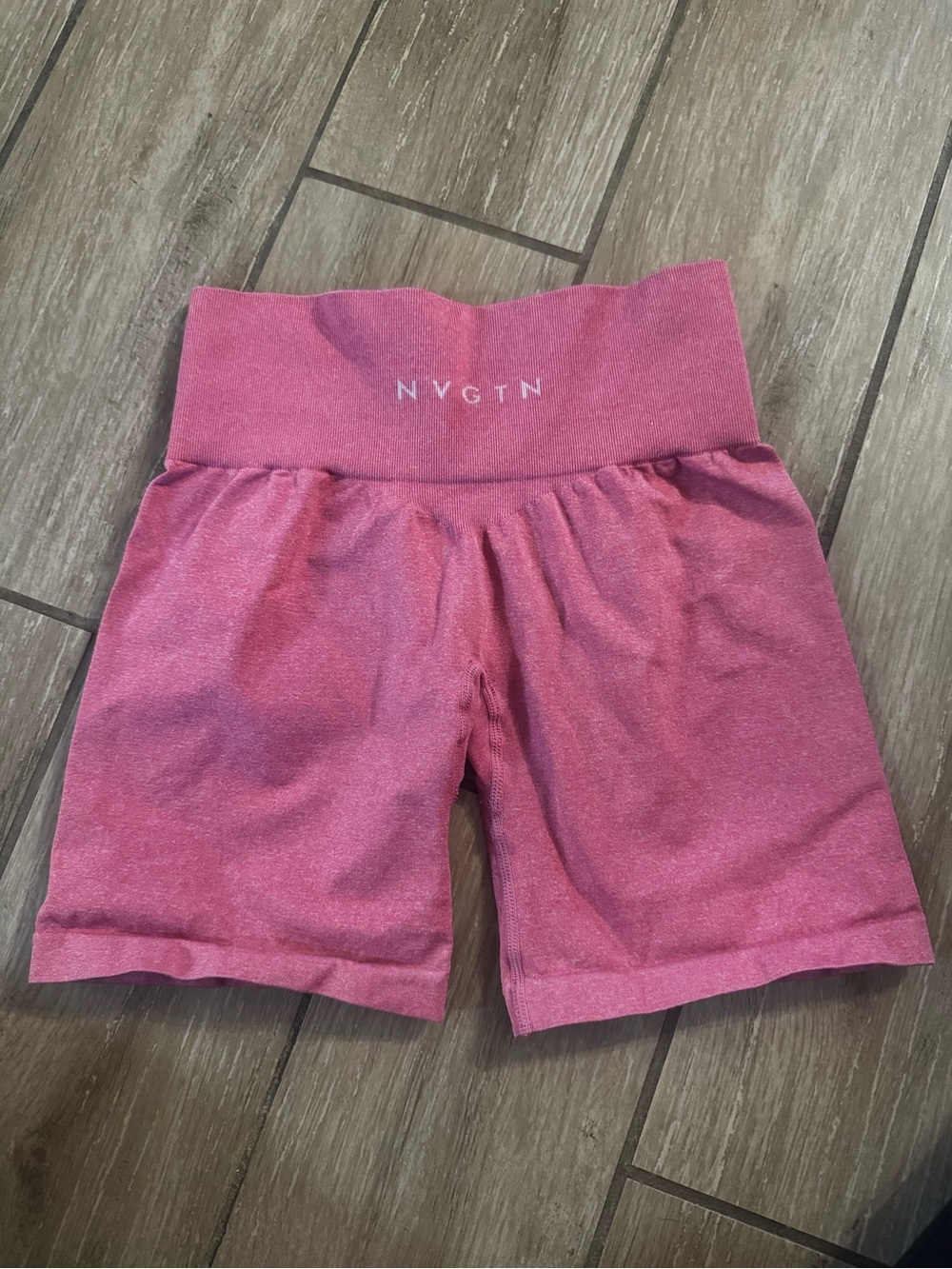 NVGTN Rose Pink High-Waist Athletic Bike Shorts